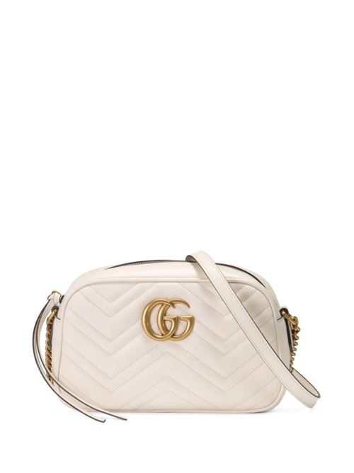 Borsa a spalla Marmont doppia G logo Gucci | 447632DTD1T9022