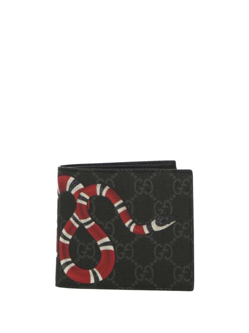 Portafoglio in tessuto GG Supreme Kingsnake Gucci | 451268K551N1058