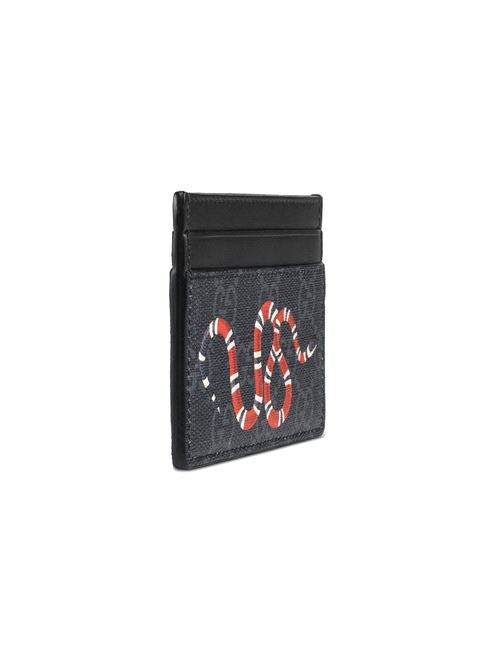 Kingsnake print GG Supreme card case Gucci | 451277K541N1058