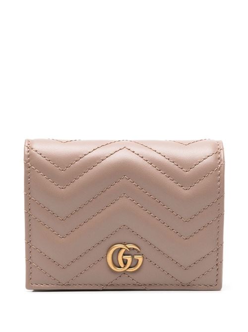 Light pink calf leather card slots Gucci | 466492DTD1T5729