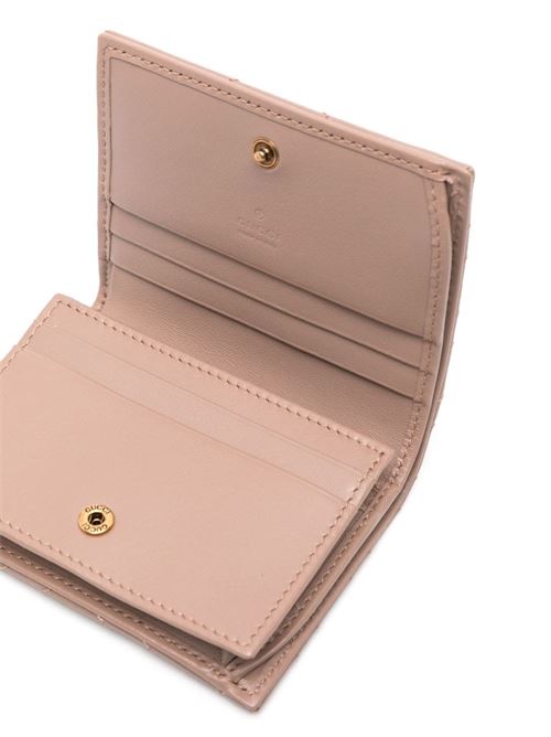 Light pink calf leather card slots Gucci | 466492DTD1T5729