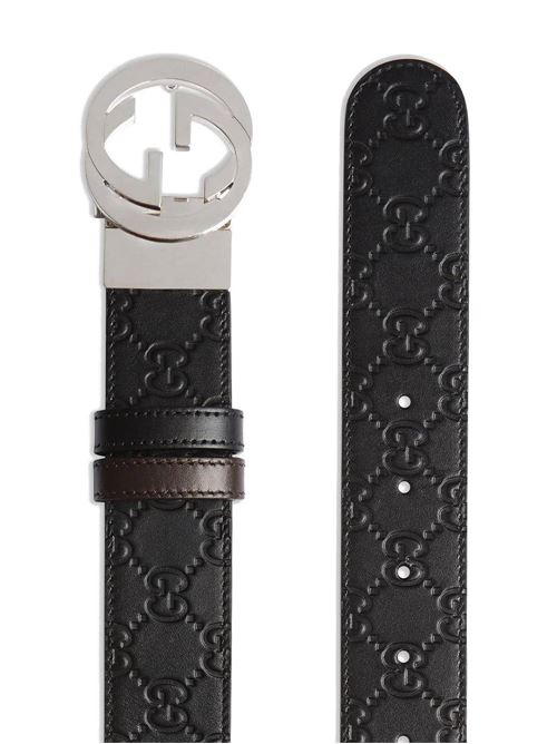 Reversible Gucci Signature belt Gucci | 473030CWCWN1070