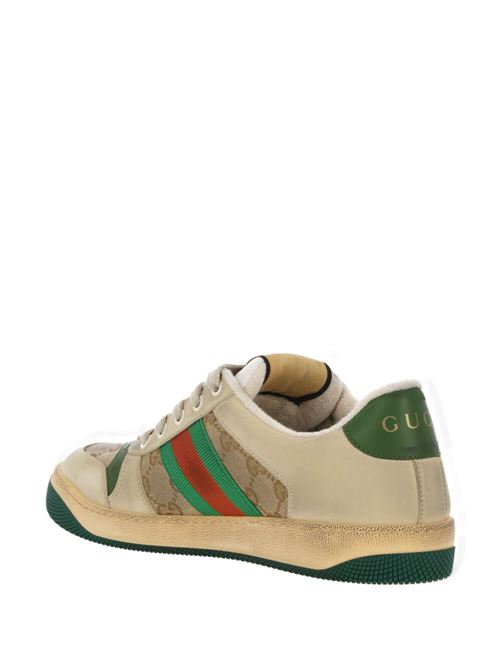 Sneakers stringate con placca con logo Gucci | 5704439Y9209666