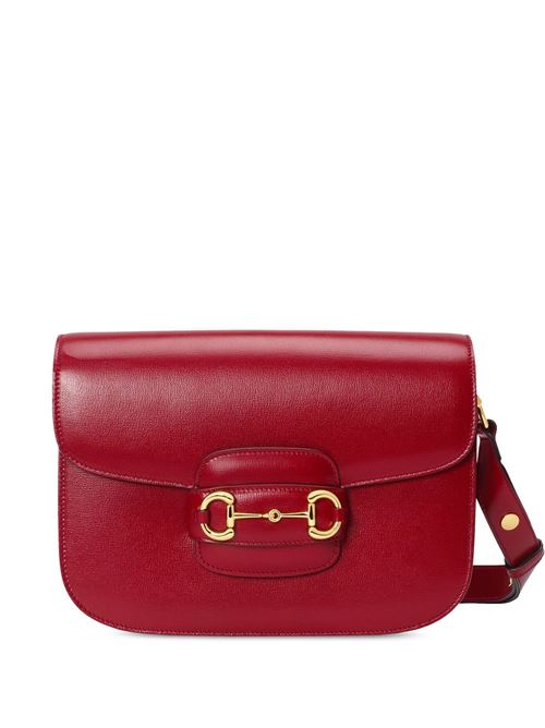 Borsa donna  rossa con dettaglio morsetto Gucci | 6022041DB0G6638