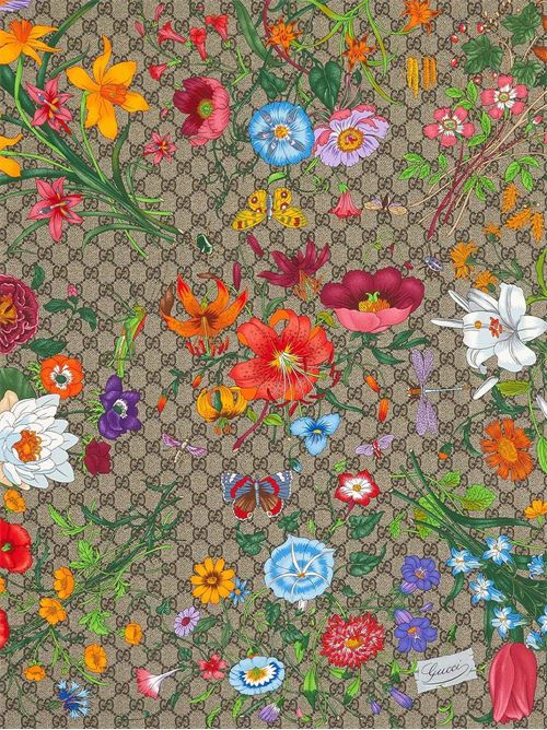 SILK SCARF WITH GG FLORA PRINT Gucci | 6025853G0019772