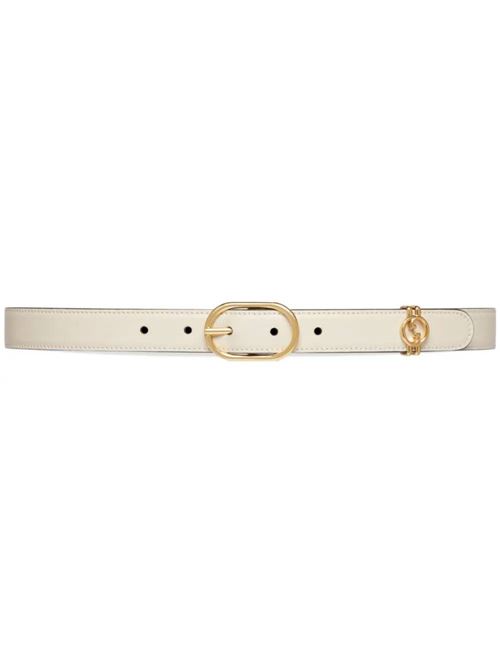 Interlocking G leather belt Gucci | 7601640YA0G9022