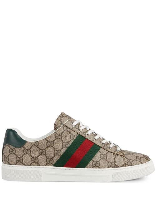 Sneakers Ace con dettaglio Web Gucci | 760775FACMZ9746