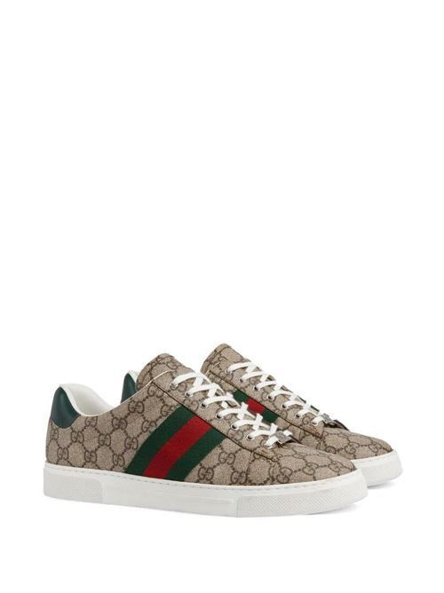 Sneakers Ace con dettaglio Web Gucci | 760775FACMZ9746