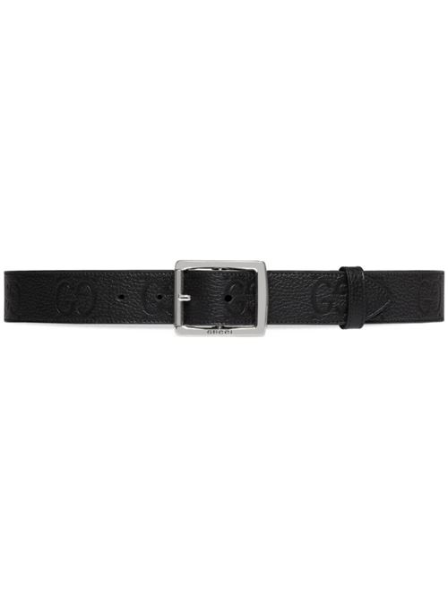 GG logo-debossed leather belt Gucci | 761567AABZA1000