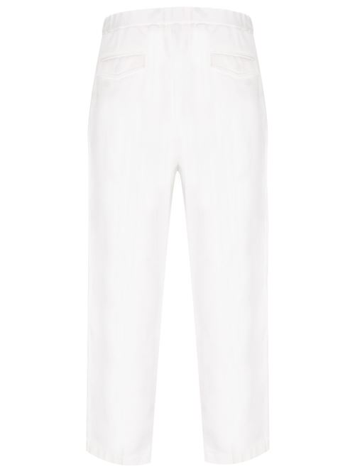 Pantaloni in twill di cotone bianco Gucci | 762149ZAJ3D9198