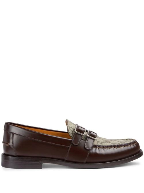 Chocolate brown calf leather loafer Gucci | 76231217X302143