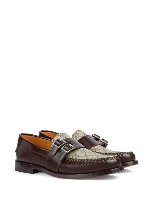 Chocolate brown calf leather loafer Gucci | 76231217X302143