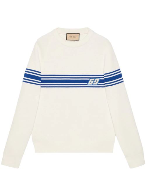 White/royal blue wool knitwear Gucci | 763398XKDO19174