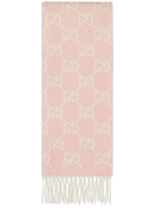 Blush pink/white scarf Gucci | 7646343G3449272