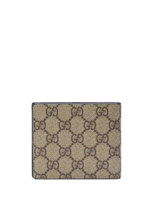 Portafoglio con placca con logo in tela GG Gucci | 768243FACQC9751