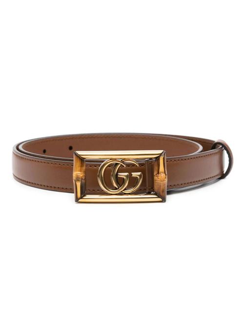 Cintura con fibbia Doppia G Gucci | 7684640YA0G2535