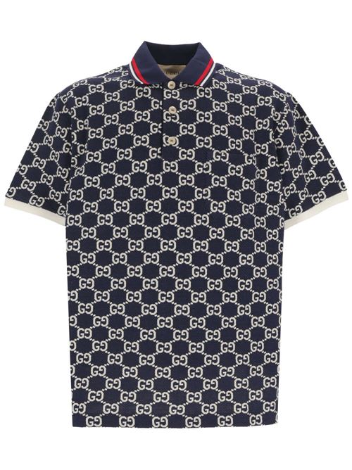 GG Damier jacquard signature polo Gucci | 768636XJF494492