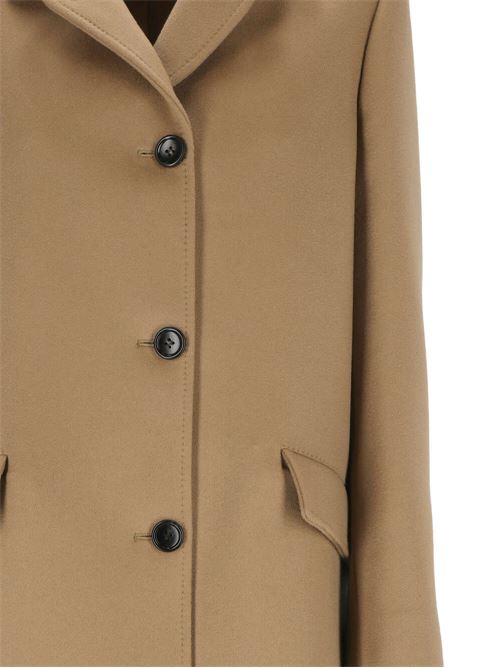 Beige camel woman coat Gucci | 770042ZHW032603