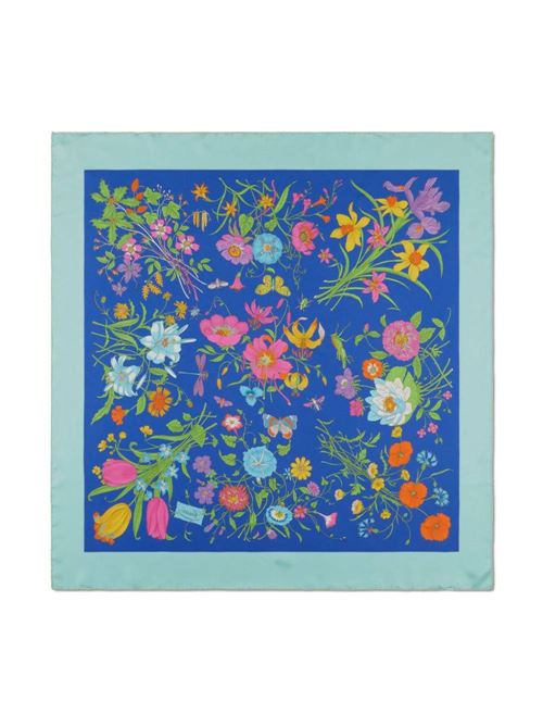 Floral-print silk scarf Gucci | 7704003G0014369