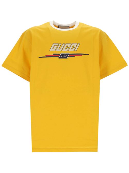 Yellow cotton soft jersey t-shirt Gucci | 771477XJF7B7629