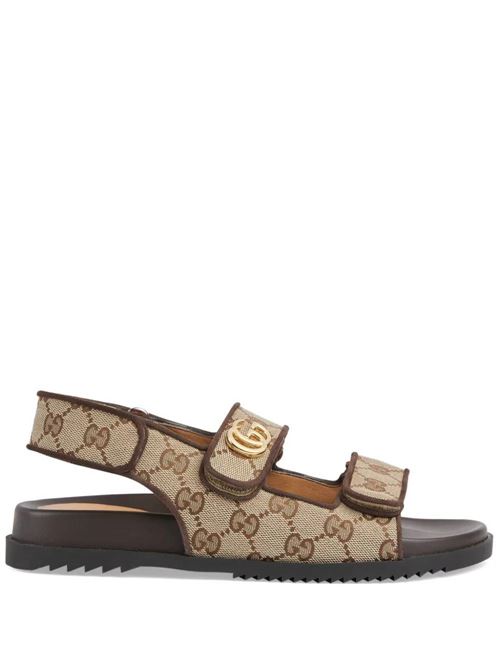 Beige/brown canvas sandal Gucci | 771575G17309755