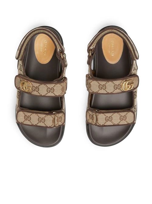 Beige/brown canvas sandal Gucci | 771575G17309755