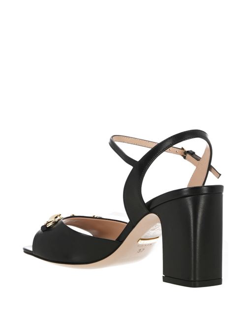 Black calf leather sandal Gucci | 771603C9D001000