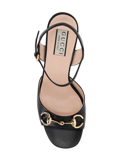 Black calf leather sandal Gucci | 771603C9D001000