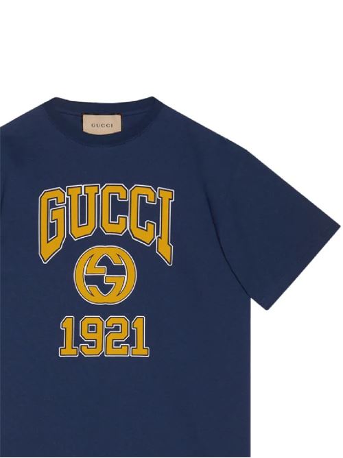 T-shirt stampa logo Gucci | 771758XJF3R4622