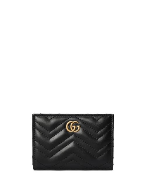 Black leather wallet Gucci | 773427DTDHT1000