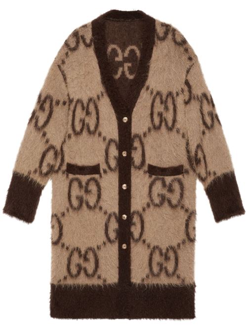 Cappotto mohair marrone Gucci | 773782XKBK29742