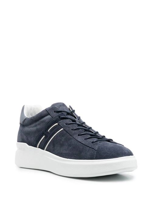 Suede logo-patch men's sneakers Hogan | HXM5800DV42HJ80RB8