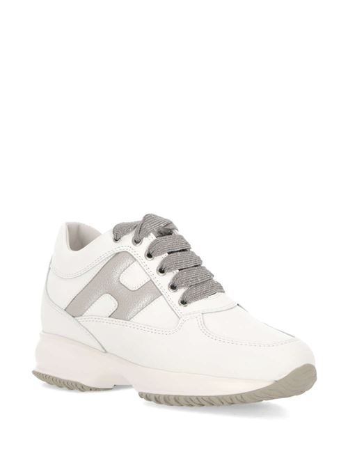 Sneakers donna bianca e grigia Hogan | HXW00N0S360T1J048K