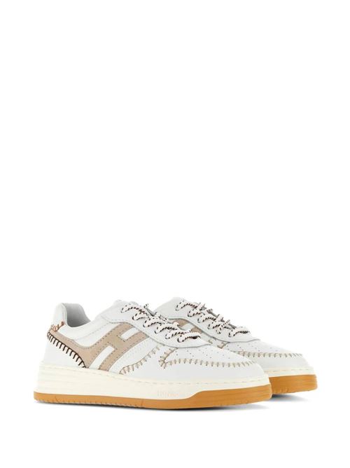 Sneakers donna bianco, beige chiaro Hogan | HXW6300EU5CPJ90XTD