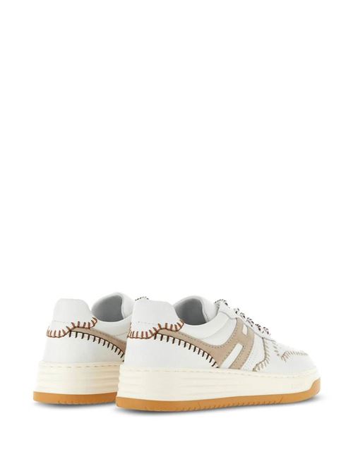 White, light beige woman's sneaker  Hogan | HXW6300EU5CPJ90XTD