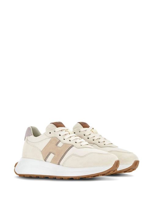 Women's sneakers  beige white Hogan | HXW6410EH41T640SUW