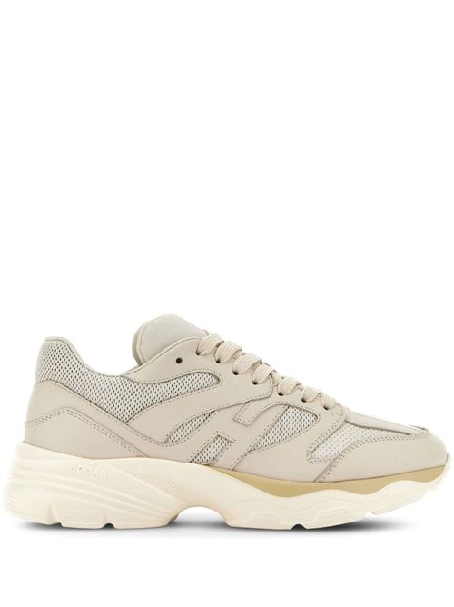 Light beige/archive beige woman's sneaker Hogan | HXW6650FJ10Q440YBB