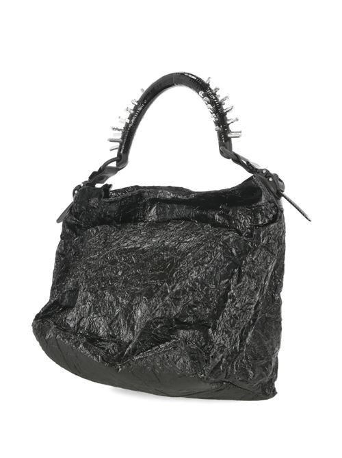 Borsa con finitura nera increspata Innerraum | S10MBPYRITEBLACK/PYRITE