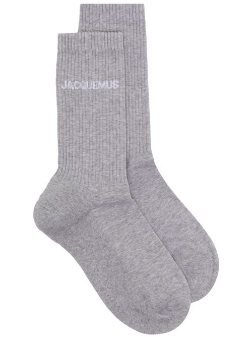 Logo-jacquard ribbed socks Jacquemus | 213AC0035000920