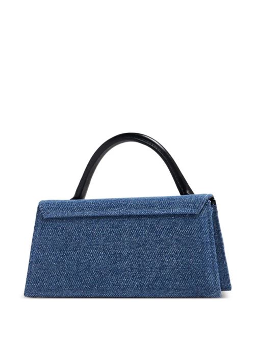 Blue cotton denim leather bag Jacquemus | 213BA0043176330