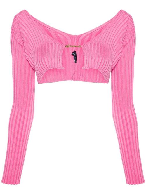 Hot pink ribbed knit Jacquemus | 213KN1082190434