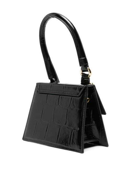 Black calf leather embossed bag Jacquemus | 233BA3273164990