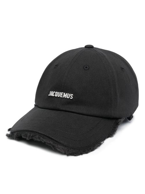 Black cotton canvas silver-tone hat Jacquemus | 235AC4525012990