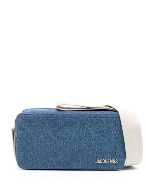 Medium blue/light beige cotton denim bag Jacquemus | 235BA0923176330