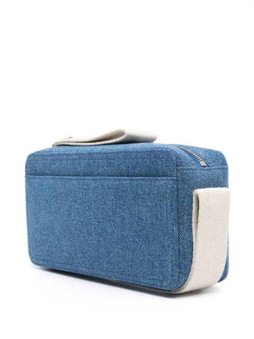 Medium blue/light beige cotton denim bag Jacquemus | 235BA0923176330