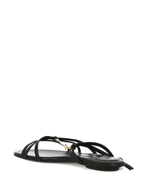 black calf leather round open toe multi-way strap design Jacquemus | 241FO0824303990