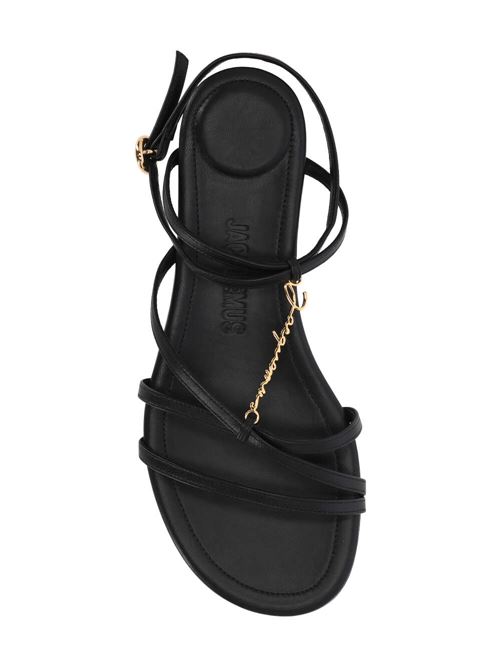 black calf leather round open toe multi-way strap design Jacquemus | 241FO0824303990