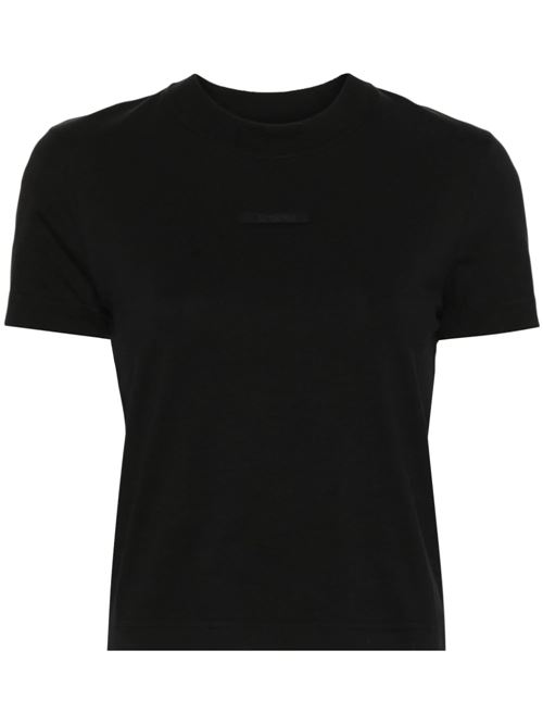 Black stretch-cotton t-shirt Jacquemus | 241JS1332031990