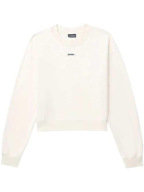 Light beige/black cotton sweatshirt Jacquemus | 241JS1632341130