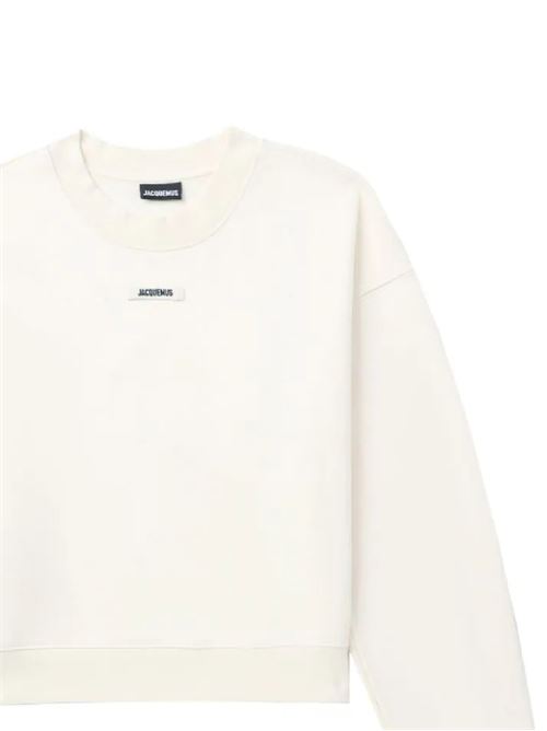 Light beige/black cotton sweatshirt Jacquemus | 241JS1632341130